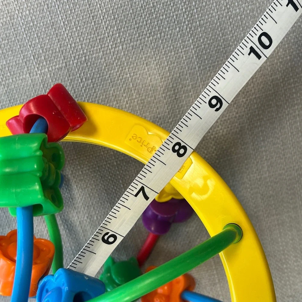 Vintage 1995 Fisher-Price Bead Maze Circular Activity Toy Sensory Primary Colors